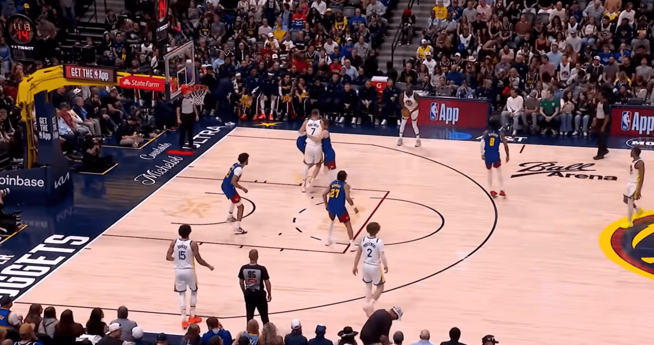 GSW vs Denver Nuggets game