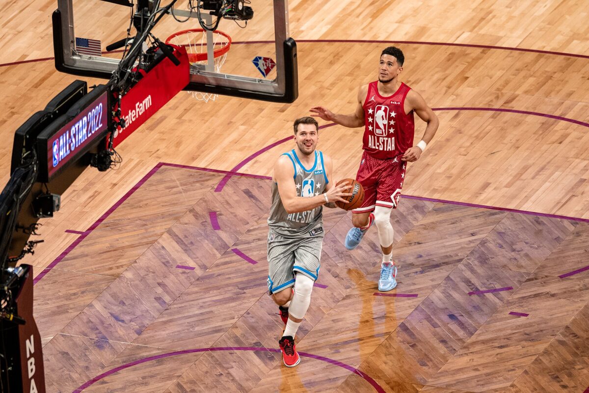 Luka Dončić ar bumbu NBA