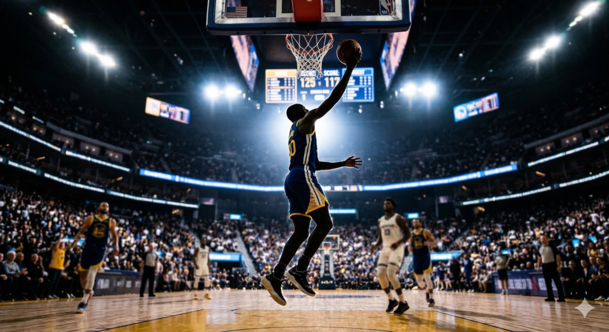 siluets NBA spēlē pret Wizards, Warriors uzvara