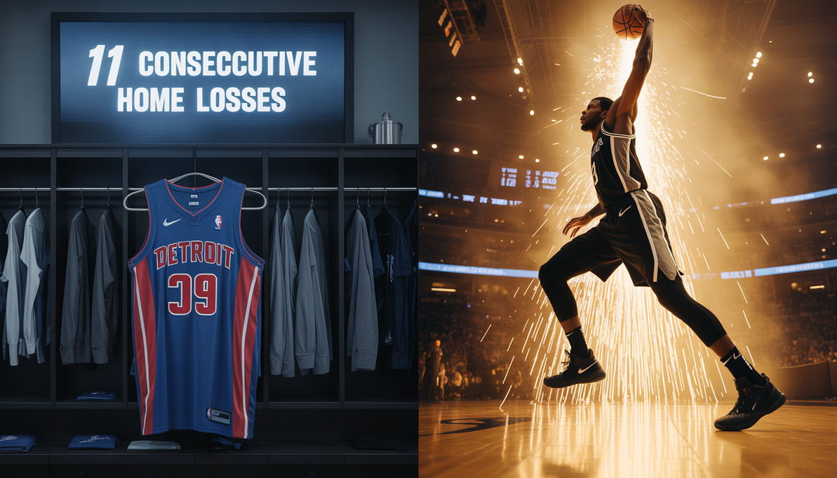 Detroit Pistons zaudējumu sērija un Victor Wembanyama rekords NBA playoffs.