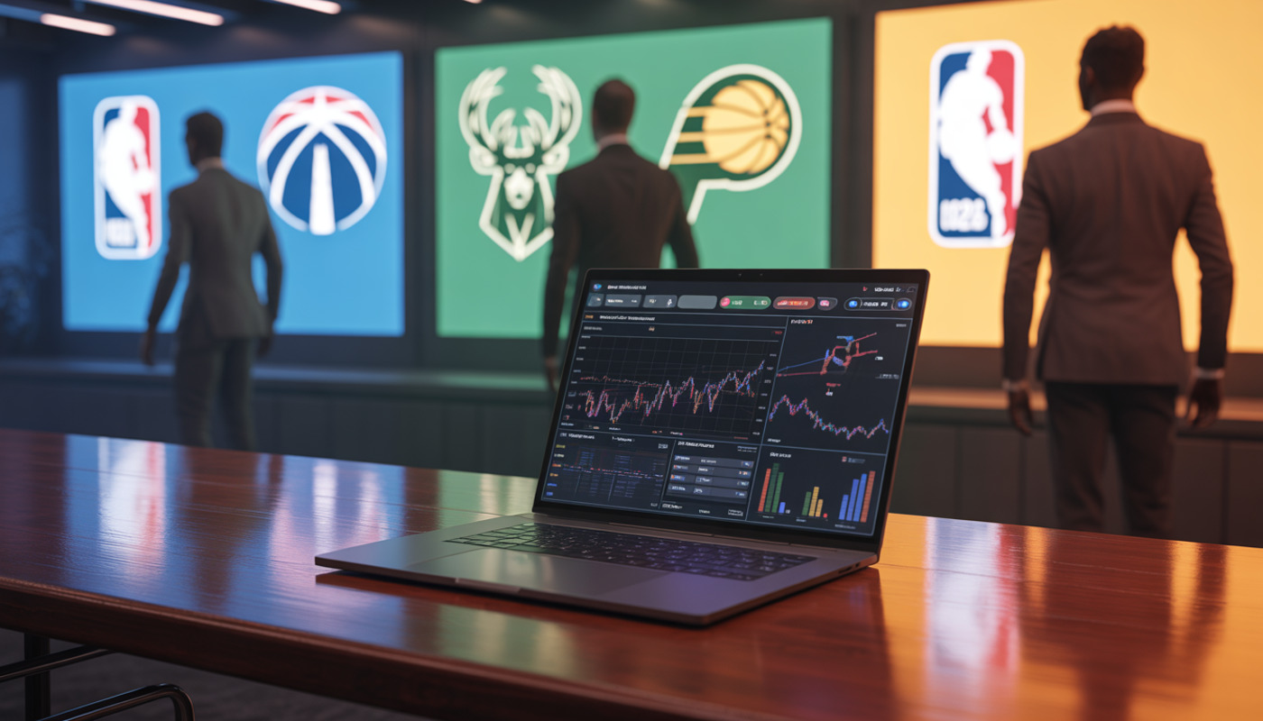 NBA komandu vadības telpa, plānojot 2026. gada starpsezonas darījumus.