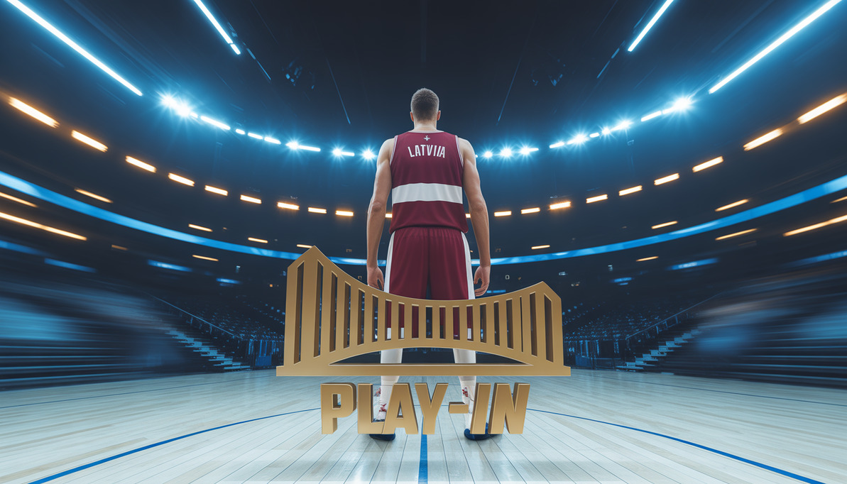 Kristaps Porziņģis Golden State Warriors formā gatavojas spēlei pret Clippers.