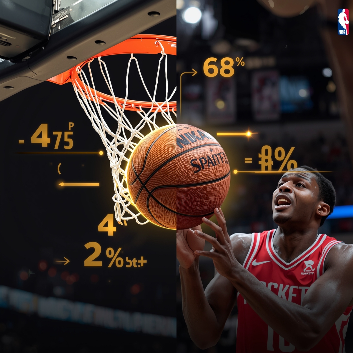 Lakers pret Rockets 1. spēles statistikas analīze – shotmaking disparity.